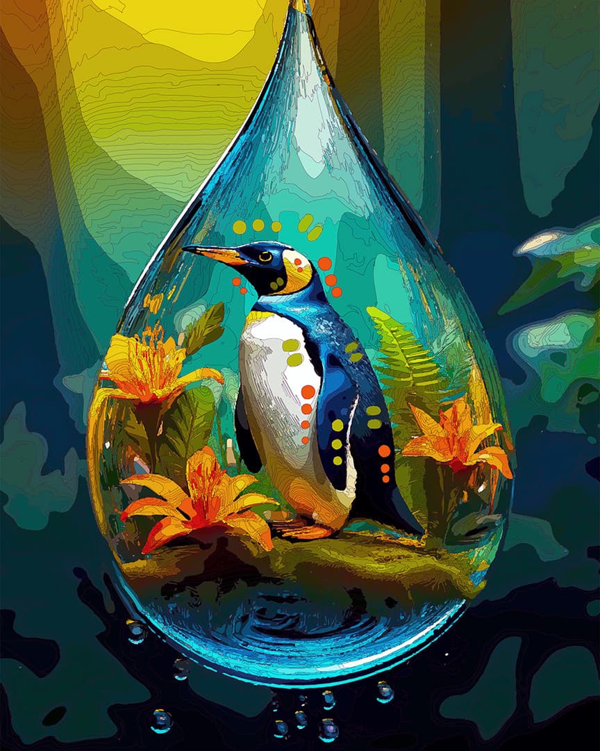 Water Drop Penguin