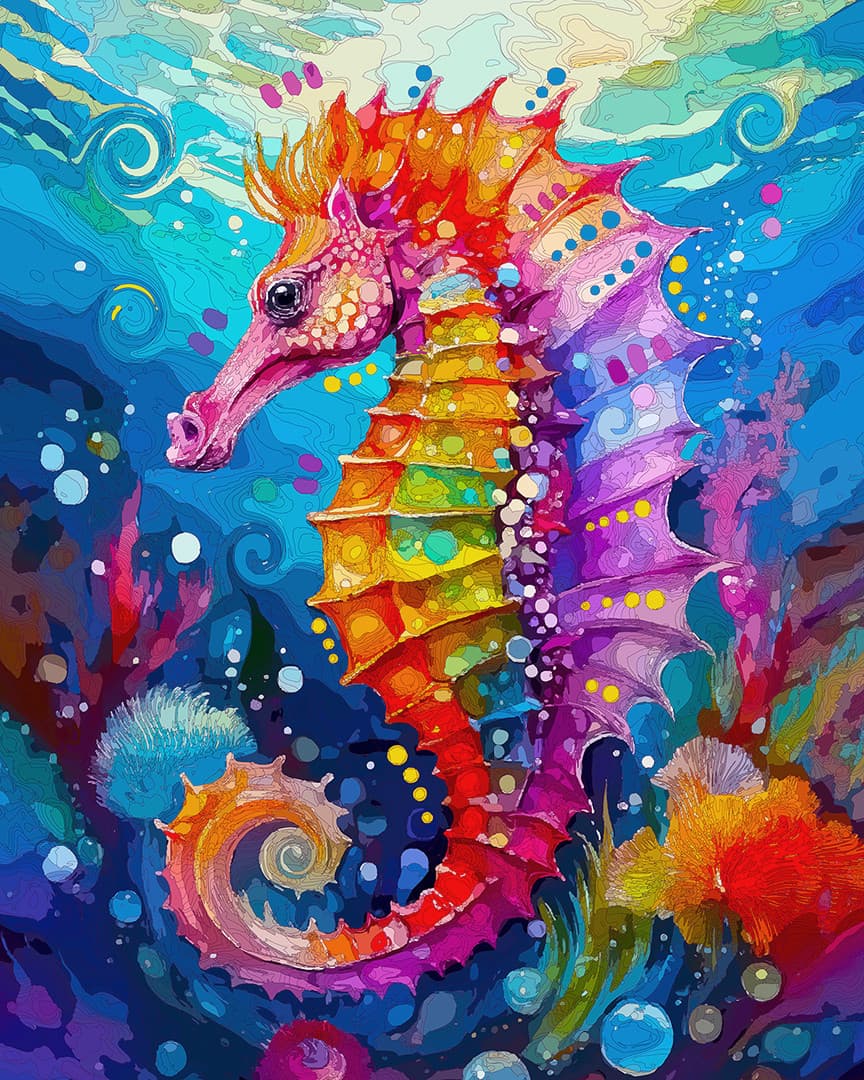 Bubbly Sea Horse